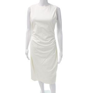 Capsule 121 Womens Ivory Sheath Dress Sleeveless Knee Length Size S